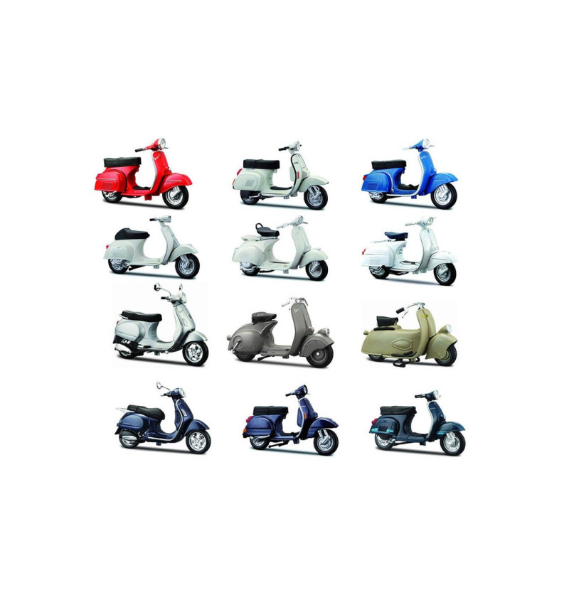 Moto Vespa 1:18 Assortment