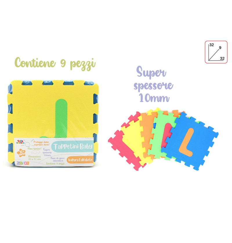 Zero3 tappetini 9pz lettere...