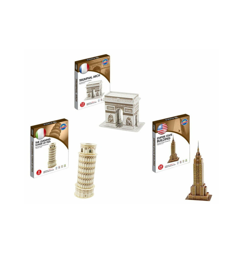 Puzzle 3D 22x16 cm 4 assortiti