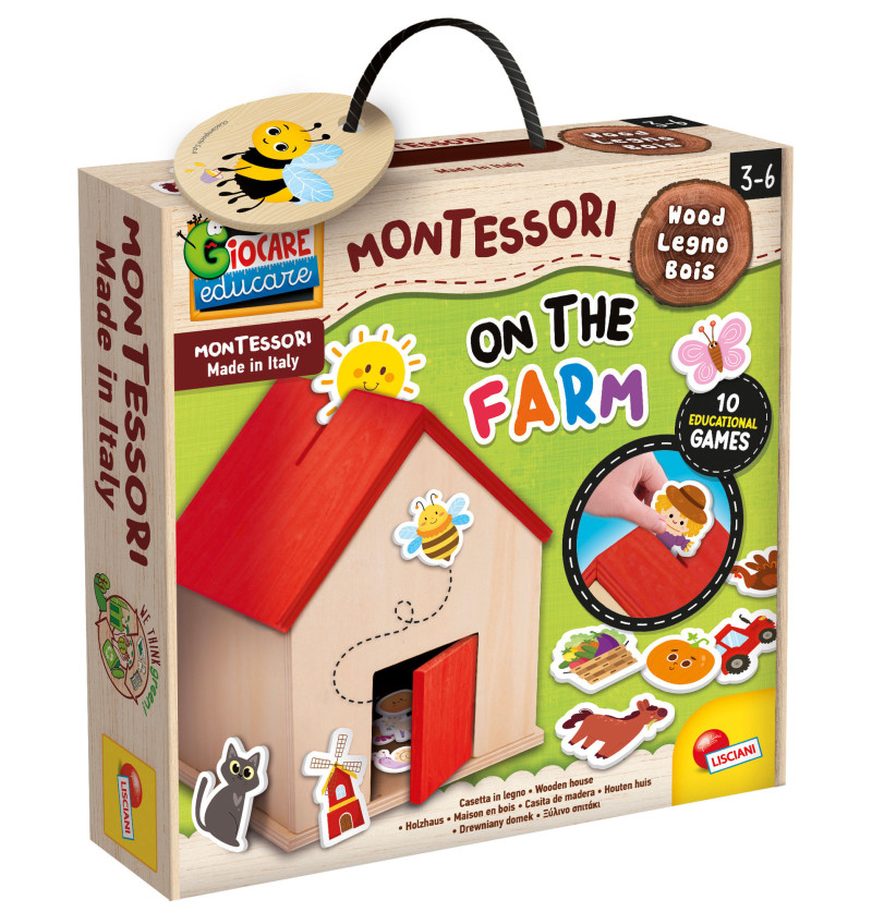 Montessori baby wood on the...