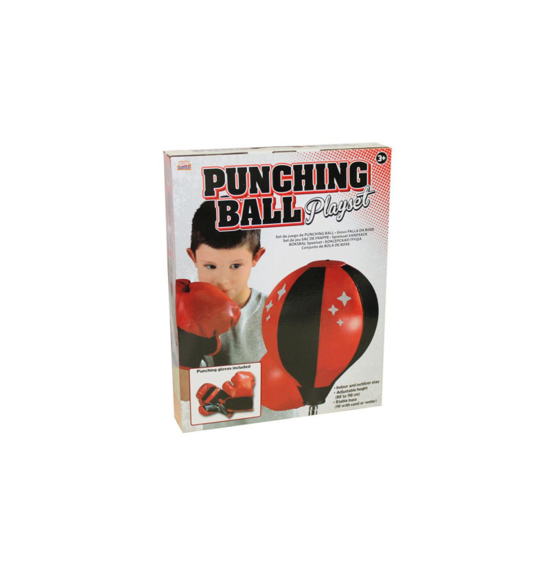 Punching ball con guantoni