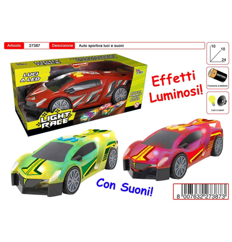 Auto Futuristica Con Luci E...