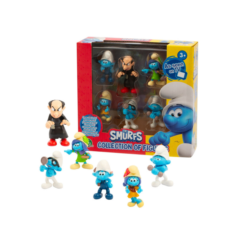Puffi set con 6 personaggi...