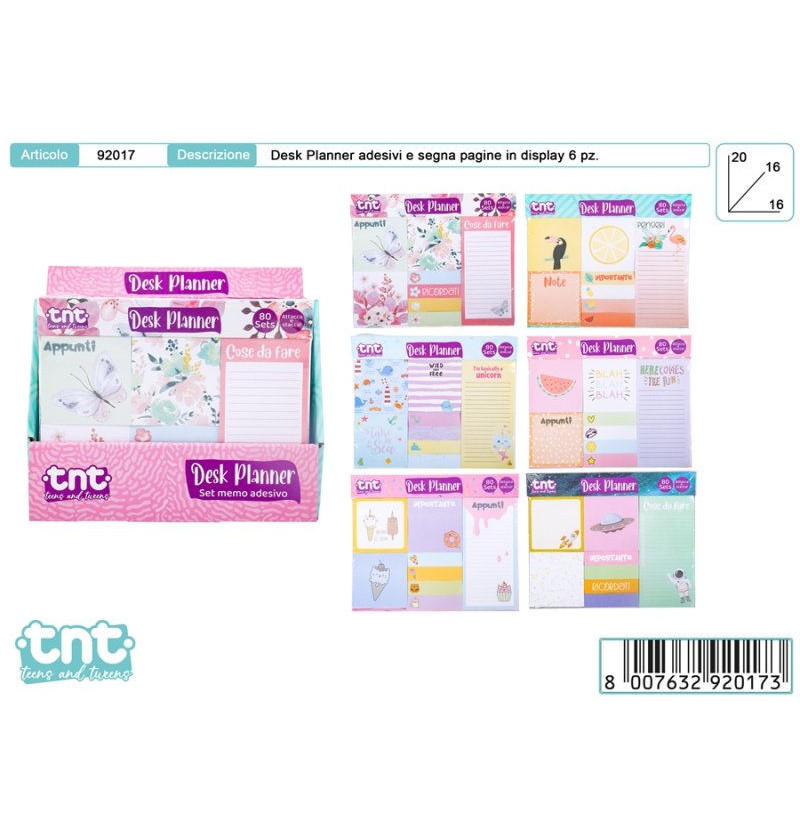 Tnt desk planner - set...