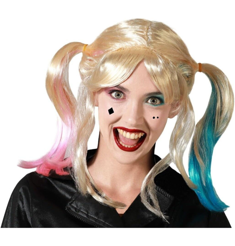 Parrucca Harley Quinn bionda