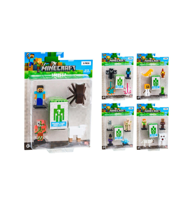 Minecraft 3D pack 5 pers
