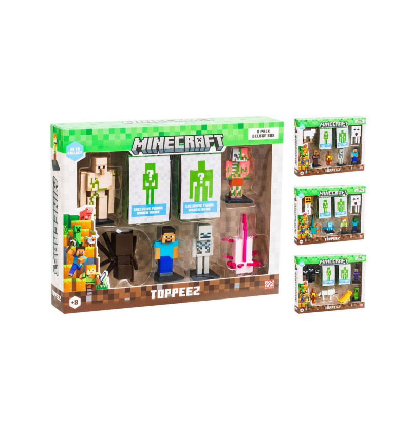Minecraft 3D pack 8 pers
