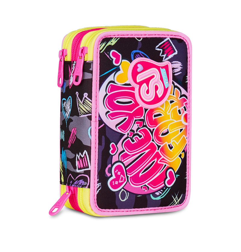 Astuccio 3 zip - Game led girl