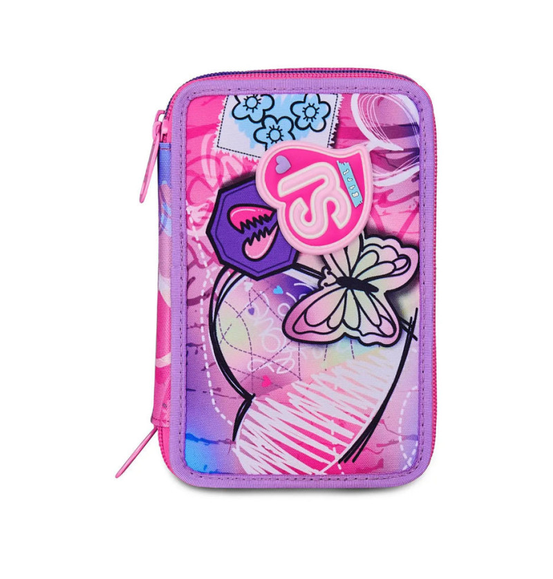 Astuccio 3 zip tinypatch girl