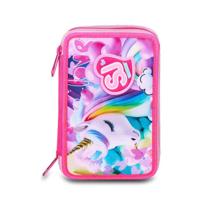 Astuccio 3 zip flyunicorn girl