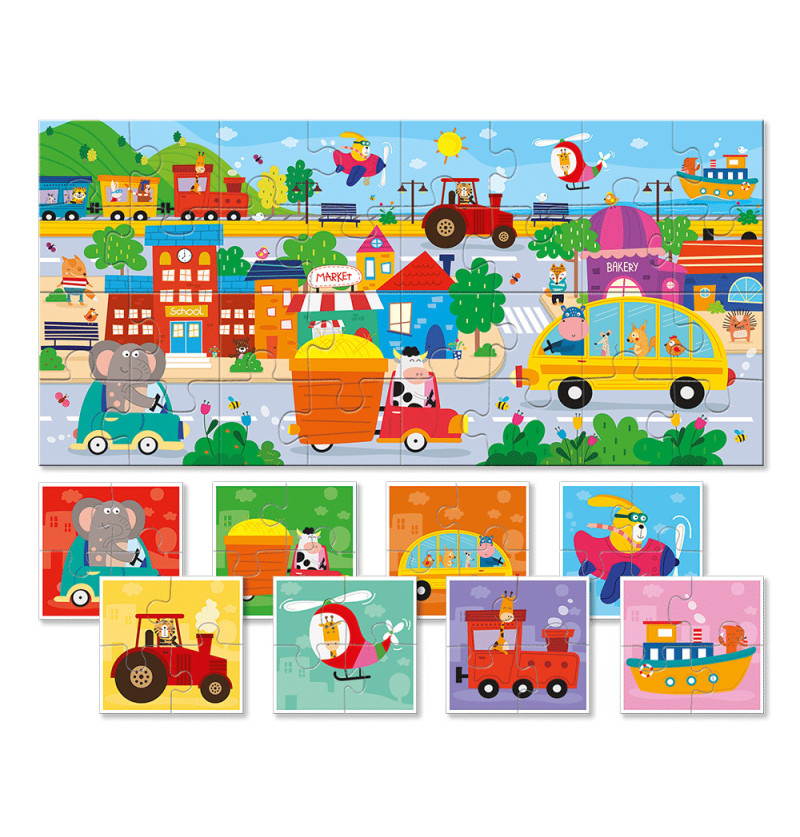 Baby puzzle mezzi di trasporto