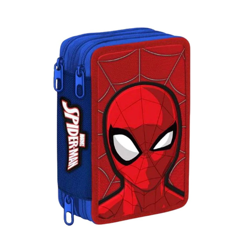 Astuccio 3 Zip Spiderman