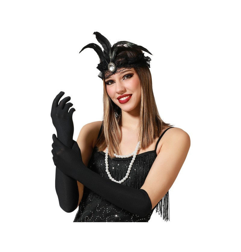 Guanti 42cm nero