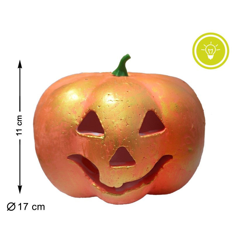 Zucca 17cm luce arancione