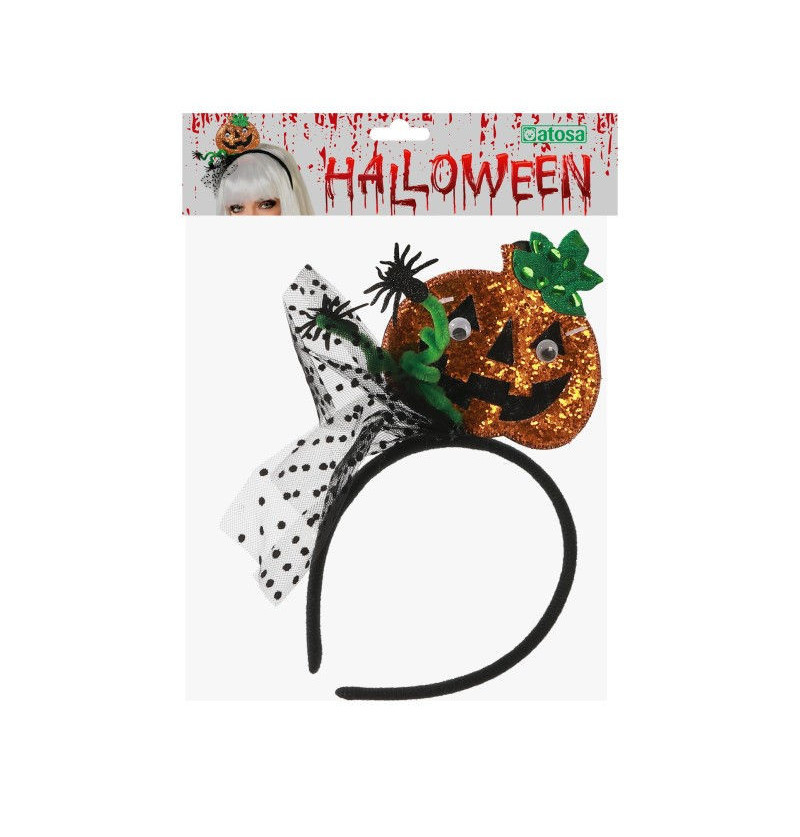 Cerchietto Halloween zucca