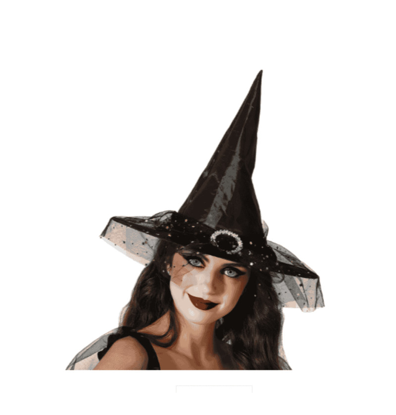 Cappello Strega Con Velo