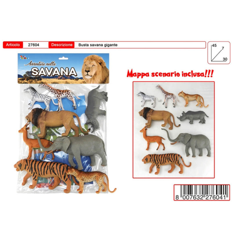 Set savana 8pz giganti in...