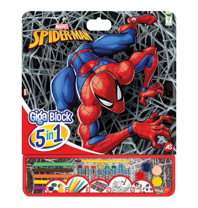 Set colori 5 in 1 Spiderman...