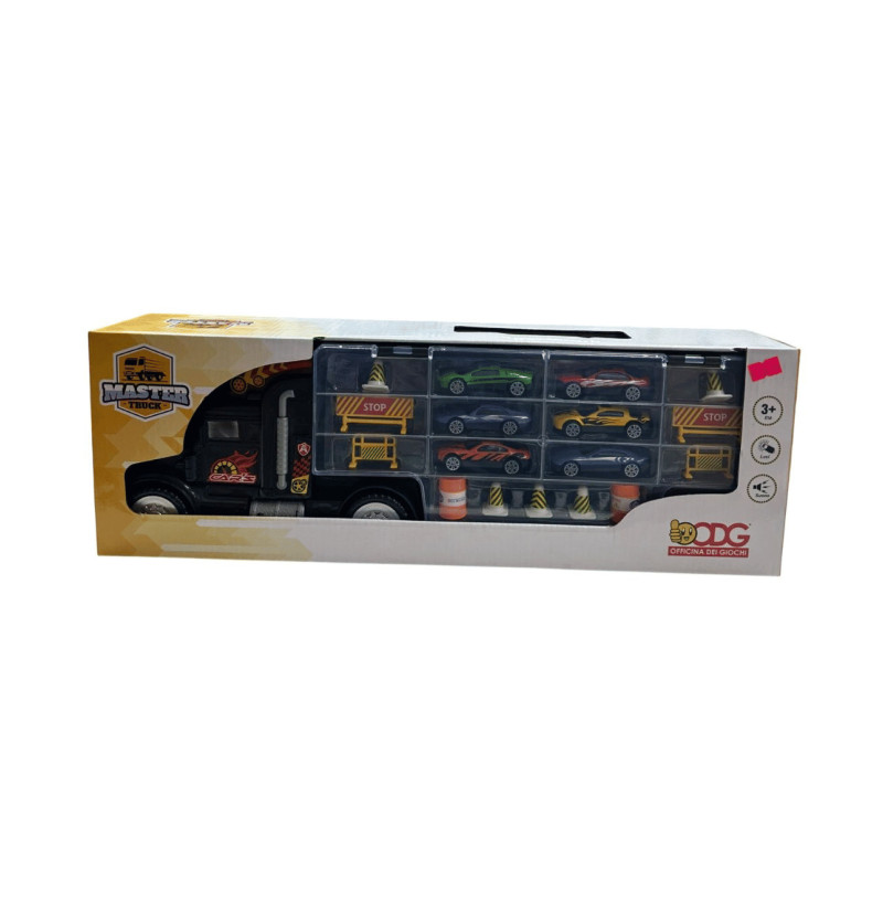 Bisarca con auto die-cast...