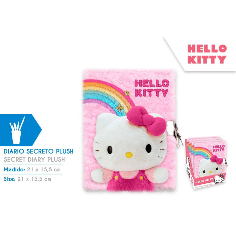 Hello kitty quaderno peluche
