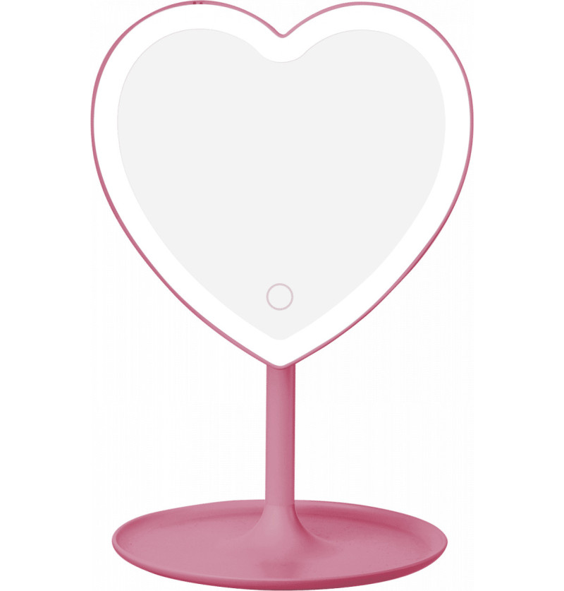 Specchio led cuore