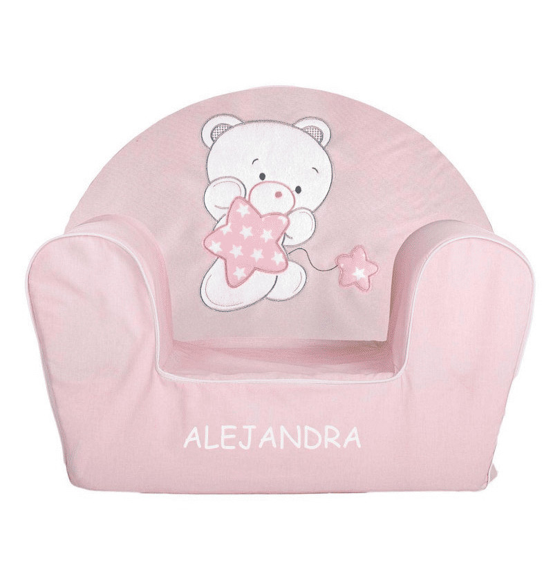 Poltrona orsetto rosa dolce
