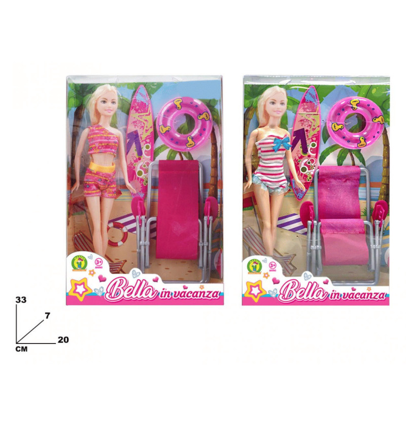 Bambola Bella in vacanza