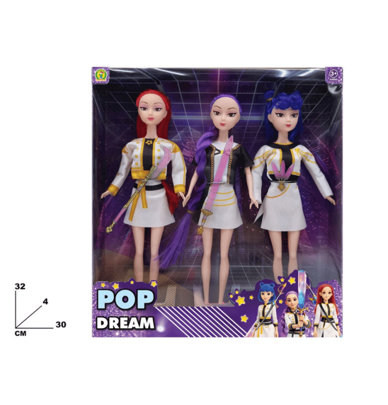 Bambola K-Pop Dream 3 pezzi