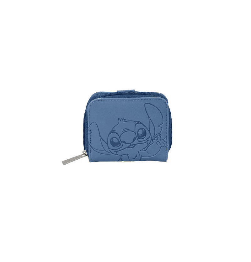 Portafoglio Stitch blu